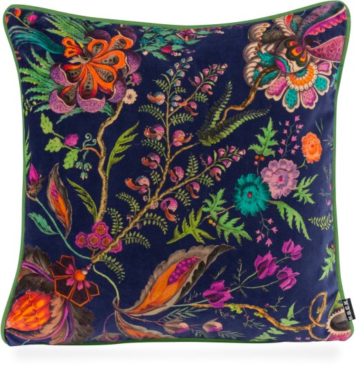 H.O.C.K. Blossom Wendekissen mit Keder 45x45cm floral lila violet