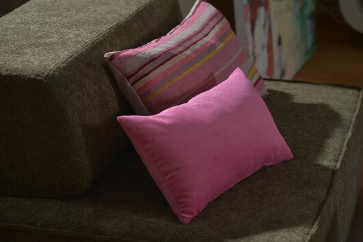 H.O.C.K. Mary Dekokissen 70x40cm Streifen pink lila mais col. 204