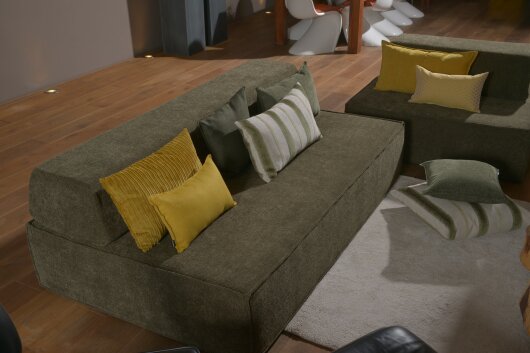 H.O.C.K. Rückenelement für Sofa INDOOR Mitch BIG ca. 200x46x29cm Lotte olive col. 501