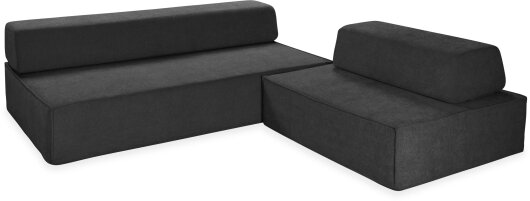 H.O.C.K. Rückenelement für Sofa INDOOR Mitch BIG ca. 200x46x29cm Lotte dunkelgrau anthrazit col. 802