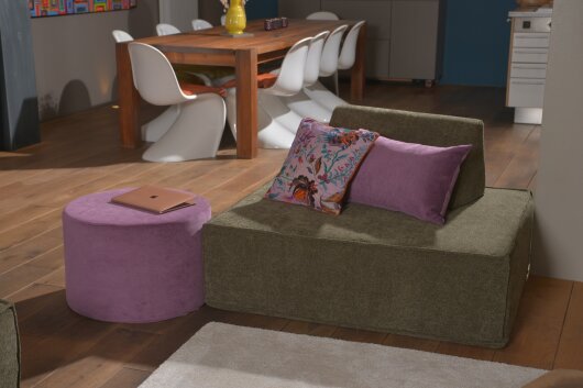 H.O.C.K. Rückenelement für Sofa INDOOR Mitch SMALL ca. 100x46x29cm Lotte olive col. 501