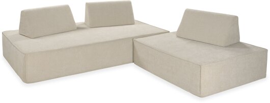 H.O.C.K. Keil Rückenlehne für Sofa INDOOR Mitch ca. 70 x 37/35cm schräg Lotte creme col. 902