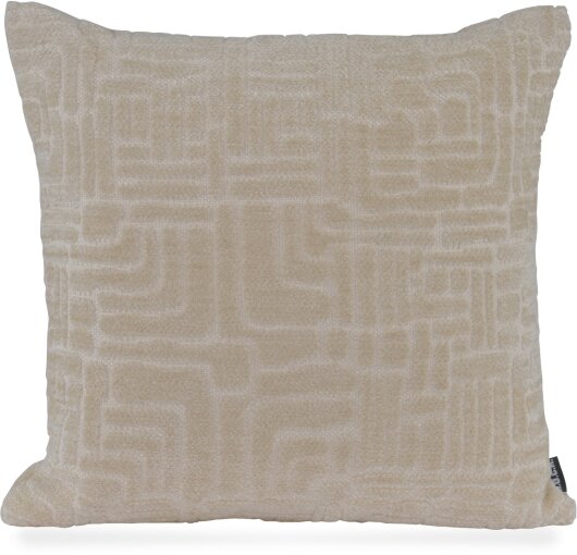 H.O.C.K. Chessy Dekokissen 45x45cm beige ecru weich gemustert