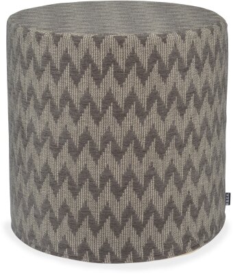 H.O.C.K. Svantje Hocker Pouf Ø45x45cm grau Zick-Zack