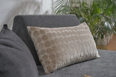 H.O.C.K. Magic Dots Wendekissen 70x40cm creme beige