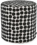 H.O.C.K. Magic Dots Hocker Pouf Ø45x45cm schwarz...