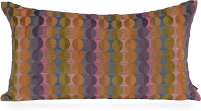 H.O.C.K. Glam Dekokissen 70x40cm dots pink terra bunt