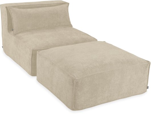 H.O.C.K. Zola Indoor Hocker Fussteil ca. 95x85x35cm Lotte creme col. 902