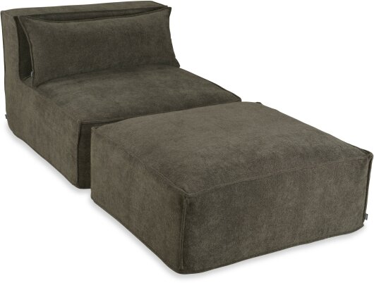 H.O.C.K. Zola Indoor Hocker Fussteil ca. 95x85x35cm Lotte olive col. 501