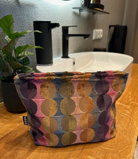 H.O.C.K. Cosmetic Bag COSIMA Kosmetiktasche Kulturbeutel Glam bunt