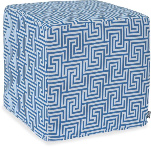 H.O.C.K. Gauzy Outdoor Hocker Pouf 45x45x45cm blue col. 26 cobo