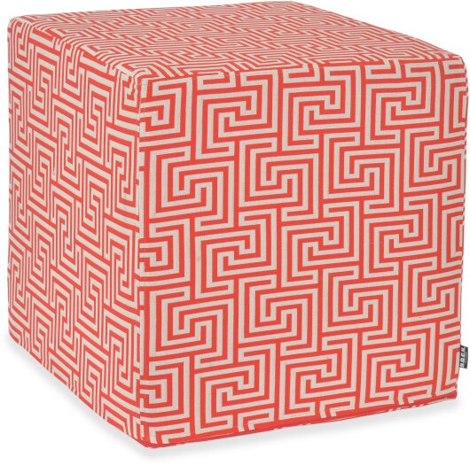 H.O.C.K. Gauzy Outdoor Hocker Pouf 45x45x45cm red col. 5 cobo