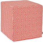 H.O.C.K. Gauzy Outdoor Hocker Pouf 45x45x45cm red col. 5...