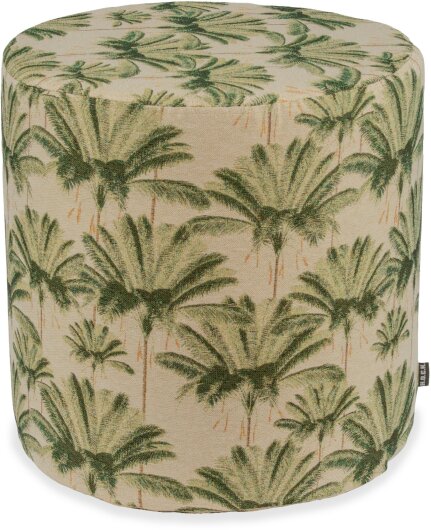 H.O.C.K.  Palm tree Hocker rund Ø45x45cm grün Palmen