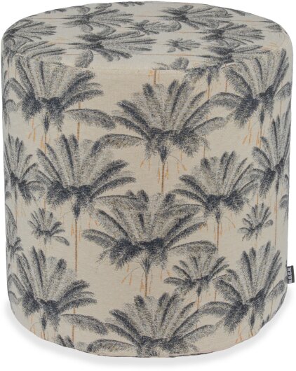 H.O.C.K.  Palm tree Hocker rund Ø45x45cm grau anthrazit Palmen