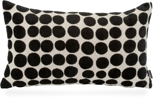 H.O.C.K. Magic Dots Dekokissen 50x30cm schwarz beige