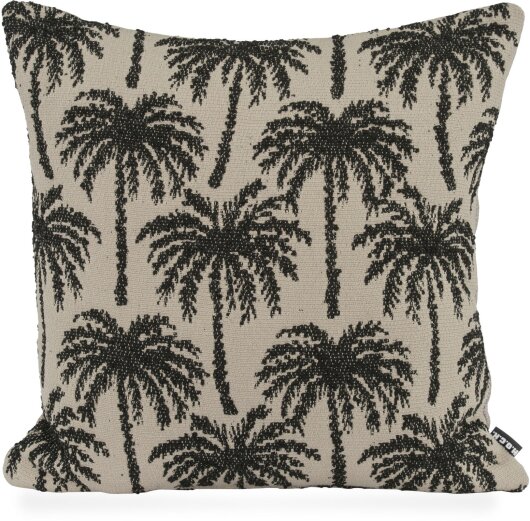 H.O.C.K. Vamosa Palms Outdoor Wendekissen 45x45cm schwarz Palmen