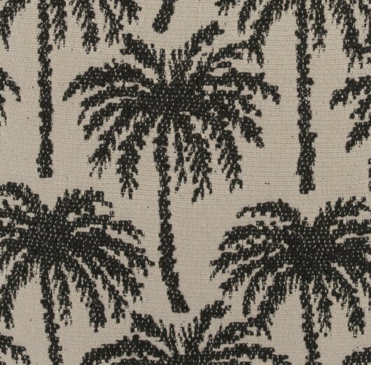 H.O.C.K. Vamosa Palms Outdoor Wendekissen 45x45cm schwarz Palmen