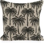 H.O.C.K. Vamosa Palms Outdoor Wendekissen 45x45cm schwarz...