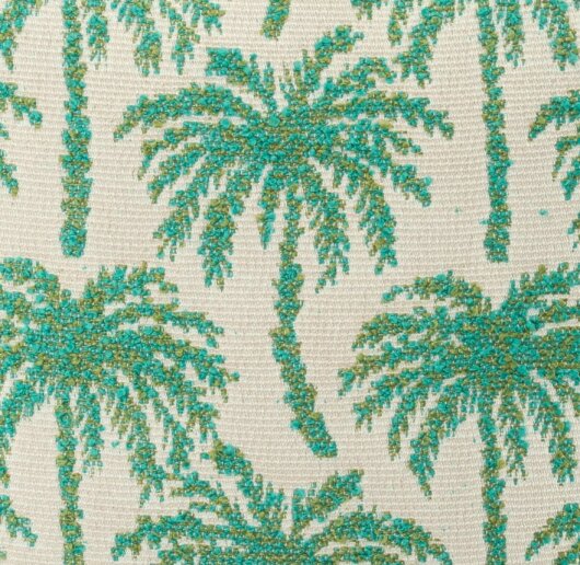 H.O.C.K. Vamosa Palms Outdoor Wendekissen 45x45cm aqua türkis-green Palmen