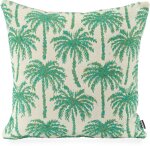 H.O.C.K. Vamosa Palms Outdoor Wendekissen 45x45cm aqua...