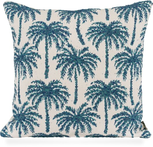 H.O.C.K. Vamosa Palms Outdoor Wendekissen 45x45cm navy-blau Palmen