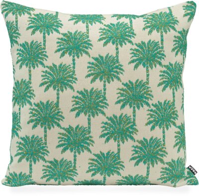 H.O.C.K. Vamosa Palms Outdoor Wendekissen 60x60cm aqua...