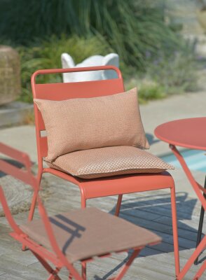 H.O.C.K. Linocea Outdoor Sitzkissen 45x45x6cm orange mit...