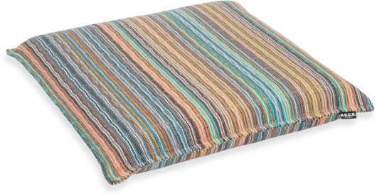 H.O.C.K. Casabella Outdoor Sitzkissen 45x45x6cm multicolor Streifen mit Biese