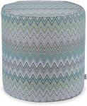 H.O.C.K. Pablo Outdoor Hocker Pouf rund mit Keder...