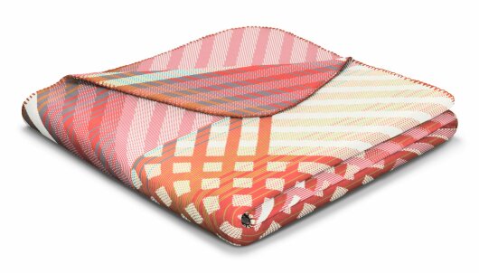 BIEDERLACK Decke Plaid Kuscheldecke "Vibrance" bunt gemustert 150x200cm