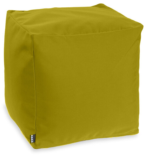 H.O.C.K. Classic Uni Outdoor Bean Cube Pouf 40x40x40cm grün