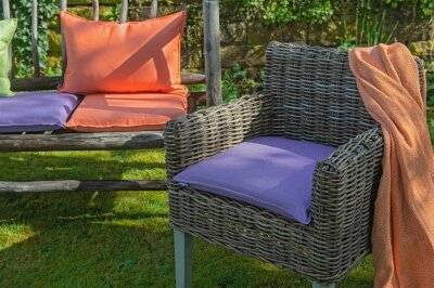 H.O.C.K. Caribe Outdoor Sitzkissen 45x45x6cm blau marino...