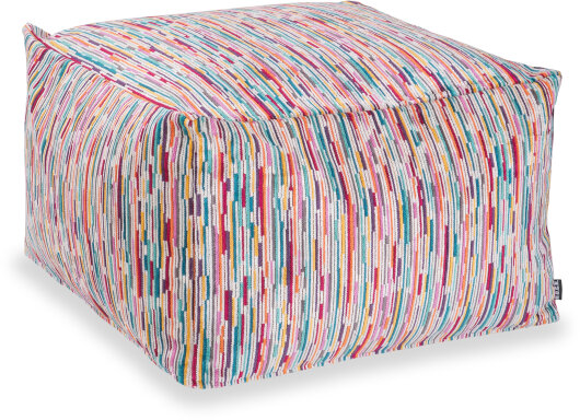 H.O.C.K. Swirly Line Bean Cube Pouf 55x55x35cm col. 540