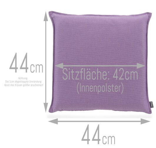 H.O.C.K. Allam Outdoor Sitzkissen kariert 45x45x6cm beige nanu