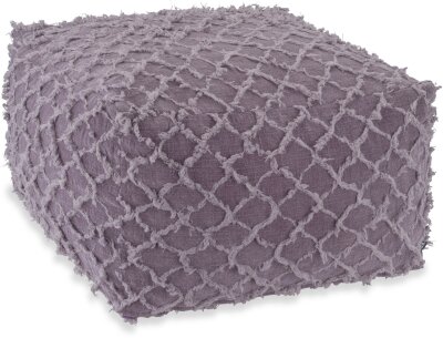 H.O.C.K. Nuvole Bean Cube Hocker Pouf 55x55x35cm brombeer...