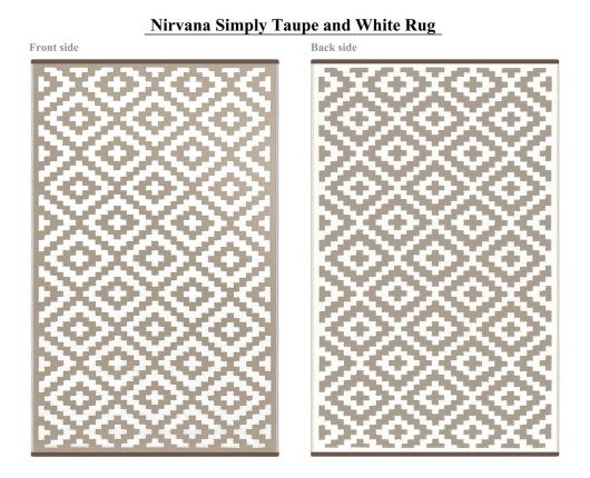 H.O.C.K. Outdoor Teppich Nirvana taupe white 150x240cm