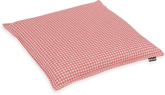 H.O.C.K. Bobo Sitzkissen mit Biese 40x40x6cm kleingemustert col. 9 rot