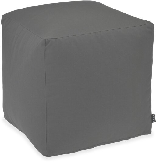 H.O.C.K. Classic Uni Outdoor Bean Cube Pouf 40x40x40cm grau