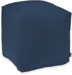 H.O.C.K. Classic Uni Outdoor Bean Cube Pouf 40x40x40cm navy blau