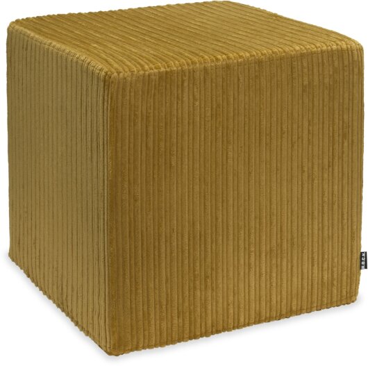 H.O.C.K. Precious Cord Hocker Cube eckig 45x45x45cm Cordsamt maiz gelb col. 028