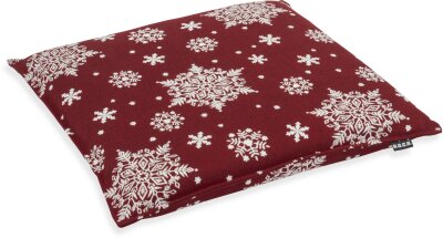 H.O.C.K. Snow Flakes Stuhlkissen mit Biese 45x45x6cm...