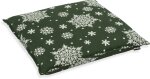 H.O.C.K. Snow Flakes Stuhlkissen mit Biese 45x45x6cm...