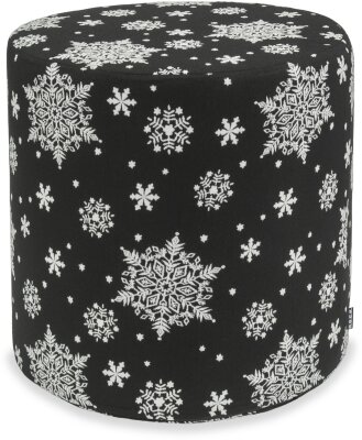 H.O.C.K. Snow Flakes Hocker rund ø45x45cm schwarz...