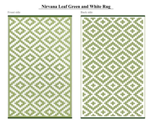 H.O.C.K. Outdoor Teppich Nirvana green white in verschiedenen Größen