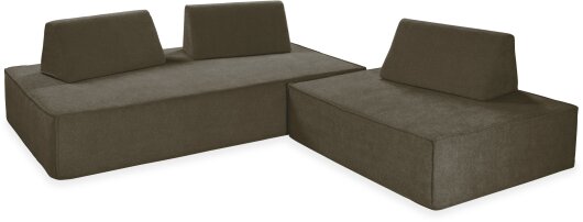 H.O.C.K. Sofa Mitch BIG Indoor ca. 200x120x35cm Lotte olive col. 501