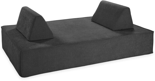 H.O.C.K. Sofa Mitch BIG Indoor ca. 200x120x35cm Lotte dunkelgrau anthrazit col. 802