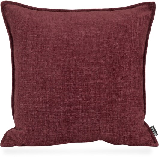 H.O.C.K. Lucky Kissen 45x45cm mit Biese einfarbig bordeaux col. 80