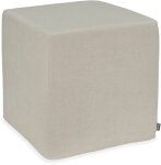 H.O.C.K. Lucky Hocker Cube eckig 45x45x45cm creme ecru...