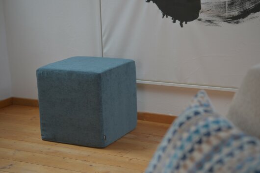 H.O.C.K. Lucky Hocker Cube eckig 45x45x45cm hellblau col. 17